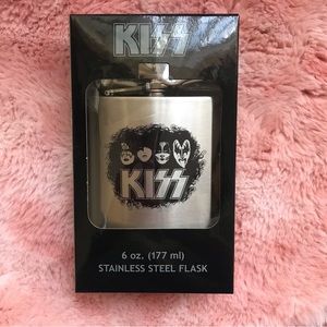 KISS Stainless Steel Flask 6 oz